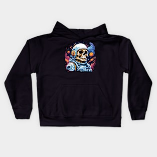 Cosmic Skull Odyssey Kids Hoodie